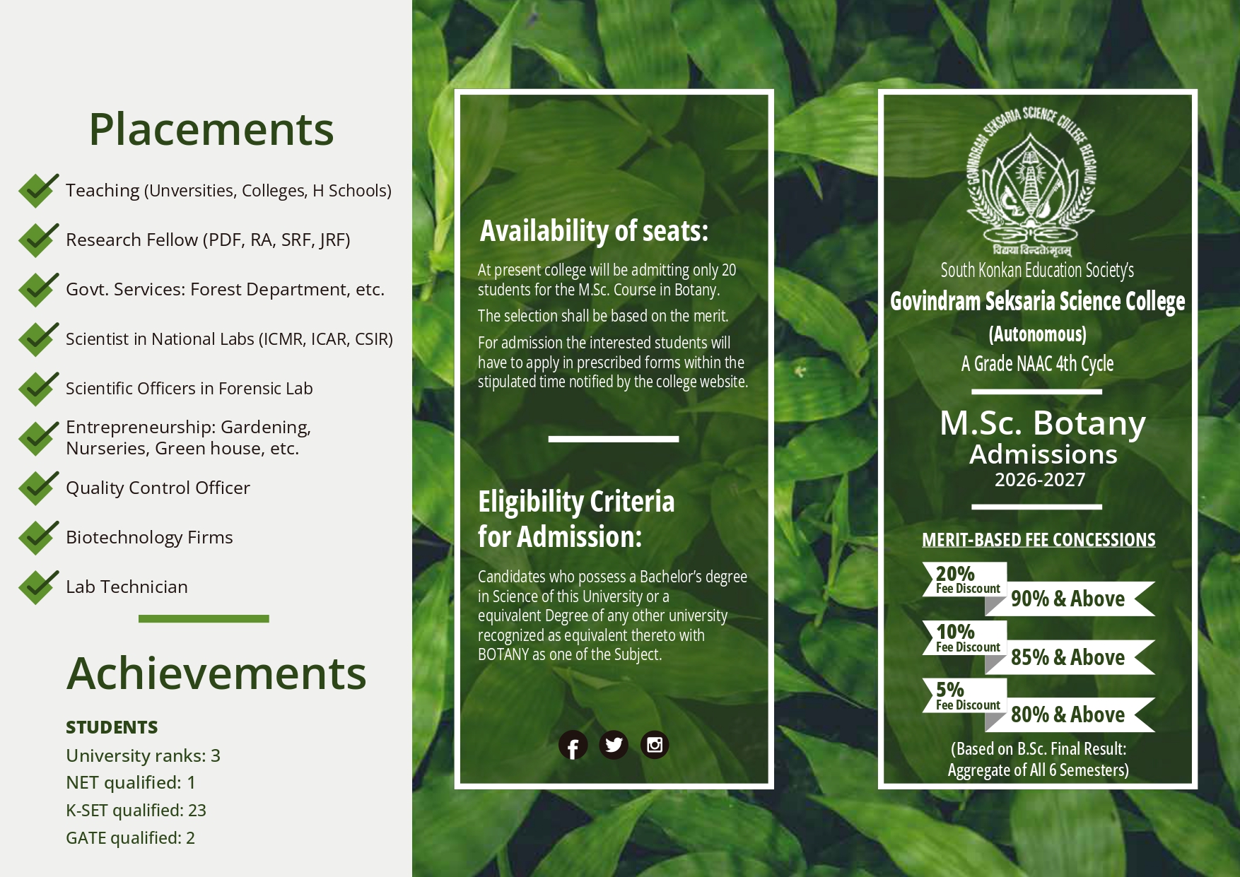 M.Sc. Botany